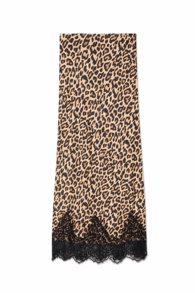 Never Fully Dressed Leopard Midi Maeva Skirt - Never Fully Dressed