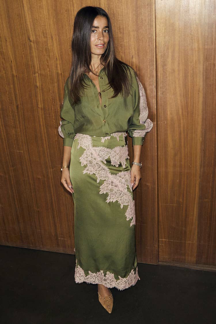 Never Fully Dressed Olive & Pink Lily Skirt