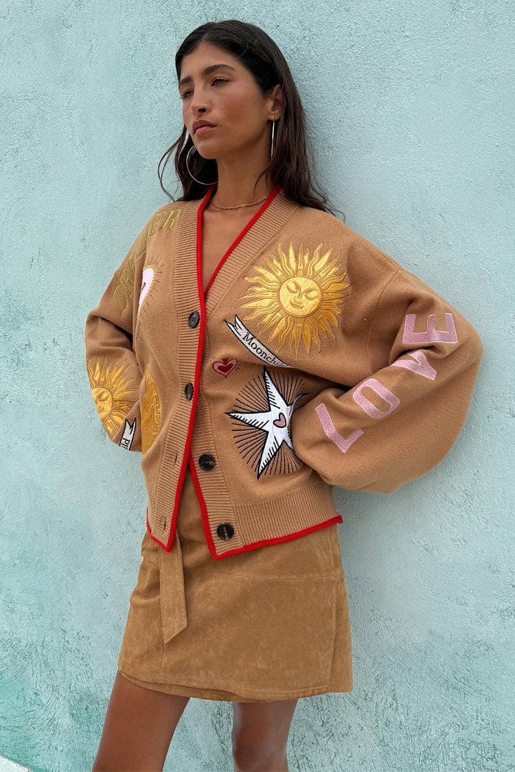 Never Fully Dressed Tan Suede Mini Jaspre Skirt