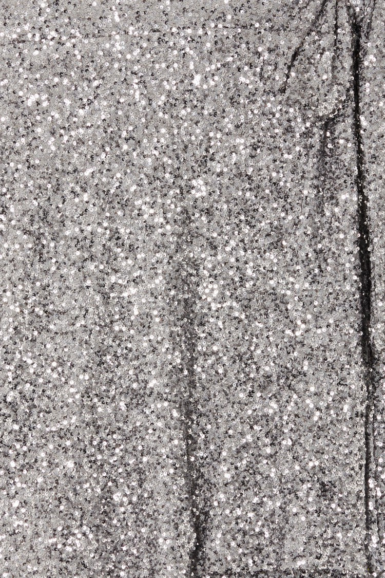 Never Fully Dressed Gunmetal Sequin Mini Jaspre Skirt