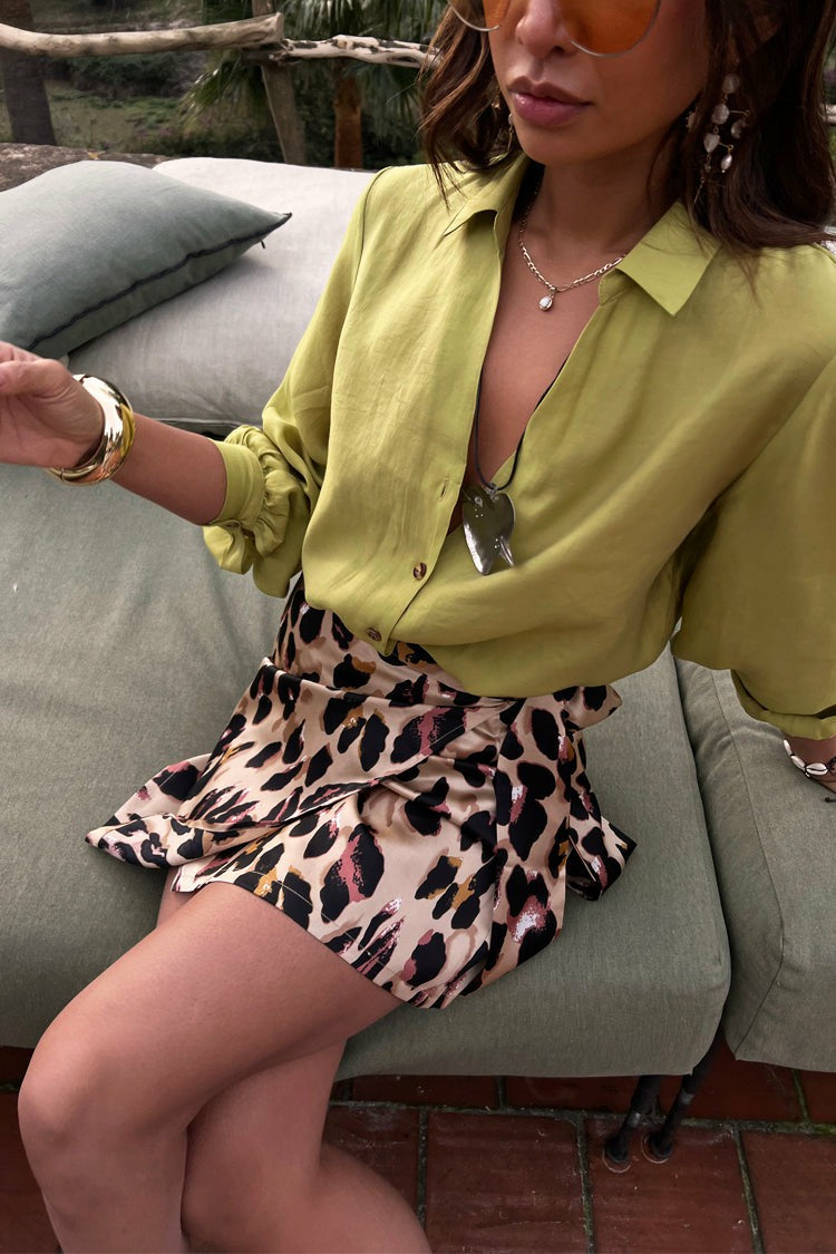 Never Fully Dressed Leopard Mini Jaspre Skirt