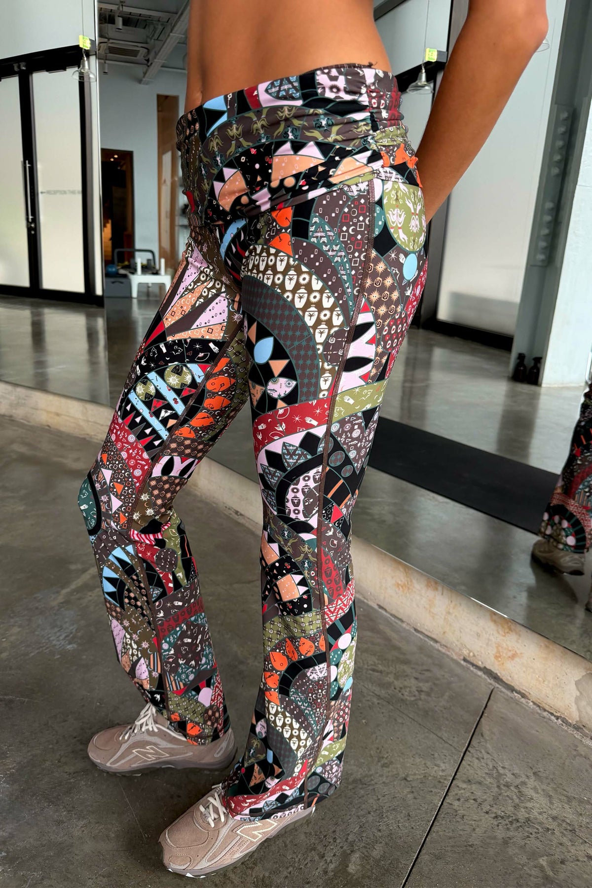 Never Fully Dressed Mosaic Wide Leg Legging