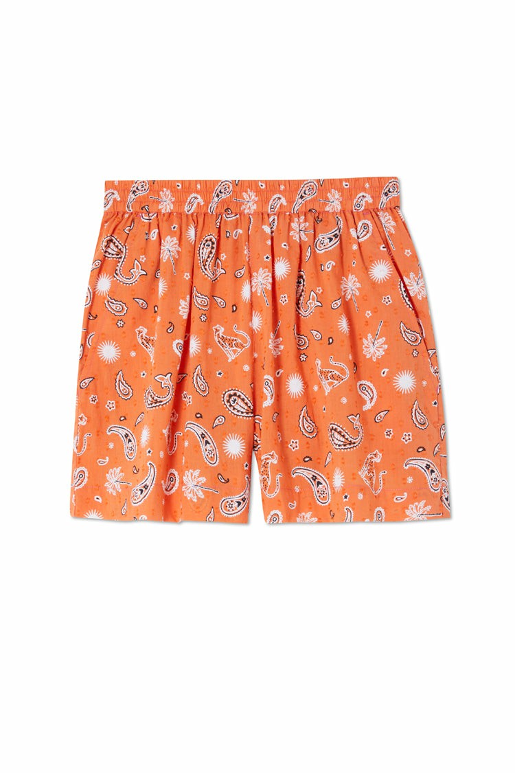 Never Fully Dressed Orange Leopard Elissa Short