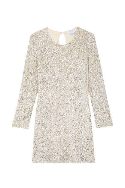 Never Fully Dressed Silver Sequin Mini Soho Dress