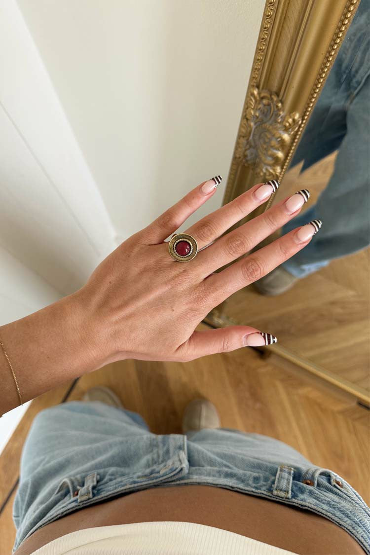 Never Fully Dressed Deloris Red Circle Ring - Limited Edition - Never Fully Dressed