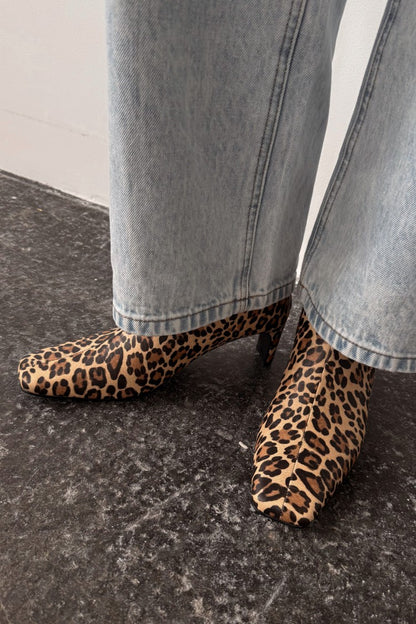 Never Fully Dressed Leopard Heel Boots UK