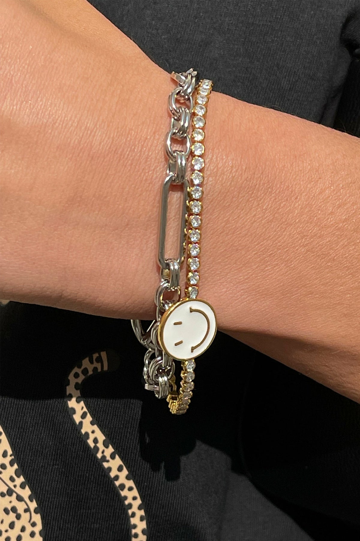 Never Fully Dressed Bespoke Chain Bracelet with T Bar Silver