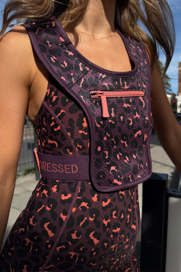 Never Fully Dressed Leopard Running Bag