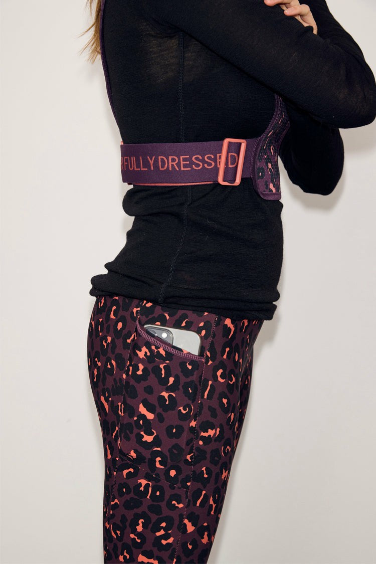 Never Fully Dressed Leopard Running Bag