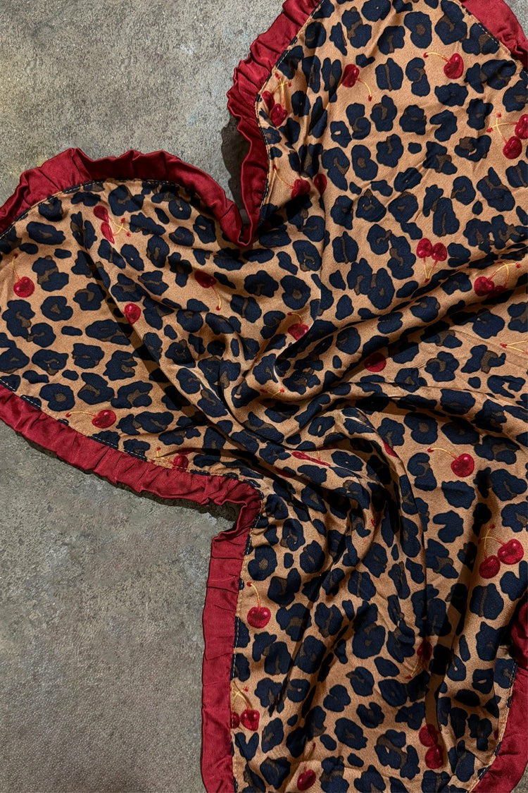 Never Fully Dressed Cherry Leopard Bandana