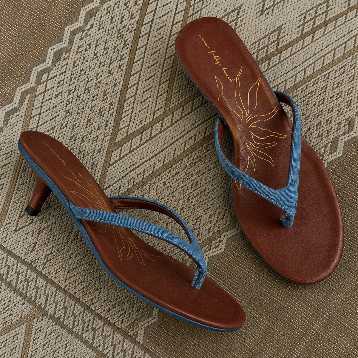 Never Fully Dressed Denim Sandal Mule  UK