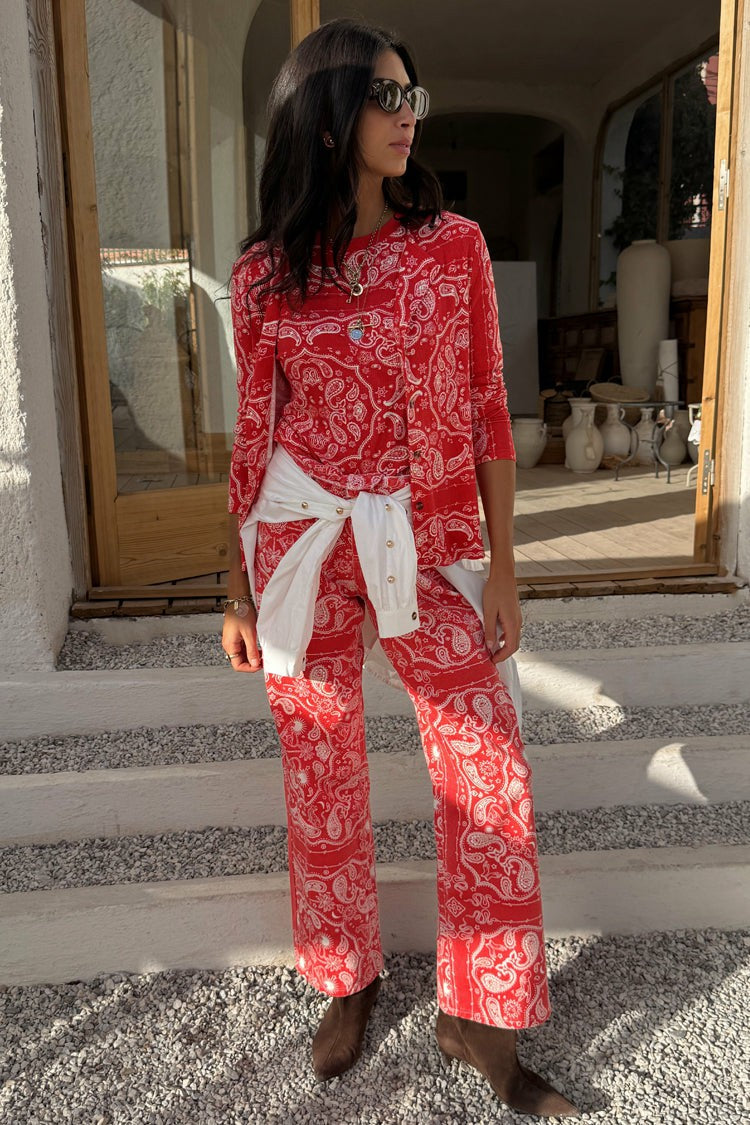 Never Fully Dressed Red Bandana Jeans Petite