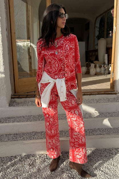 Never Fully Dressed Red Bandana Jeans Petite