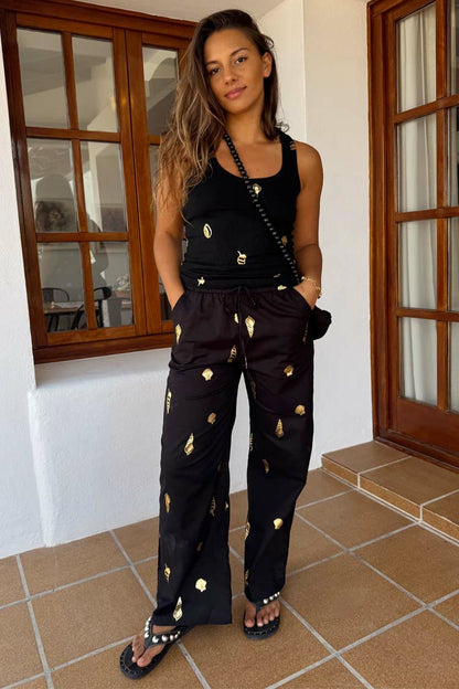 Never Fully Dressed Black Shell Elissa Trousers Petite